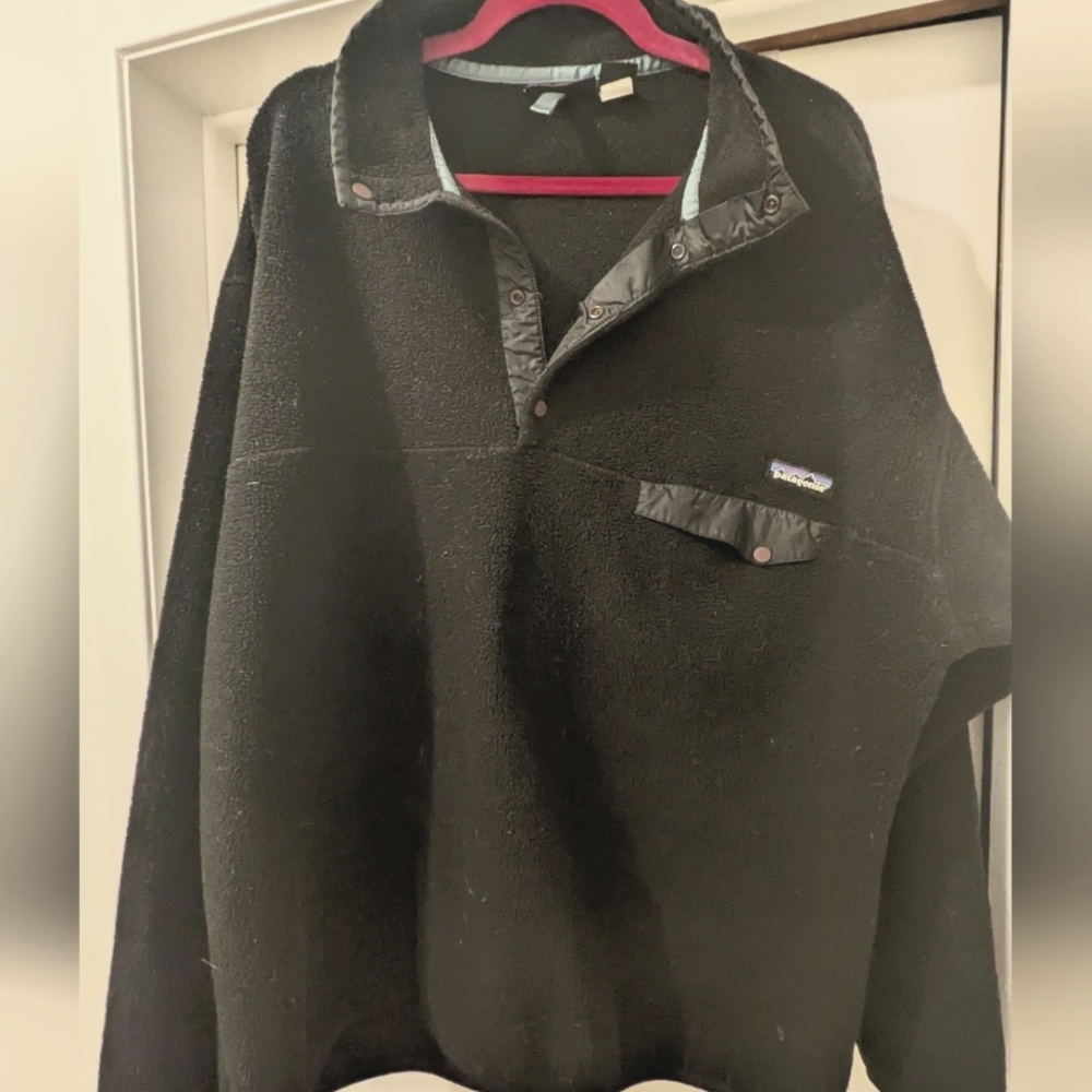 Patagonia Synchilla Sweater // XXL // Vintage // All Black